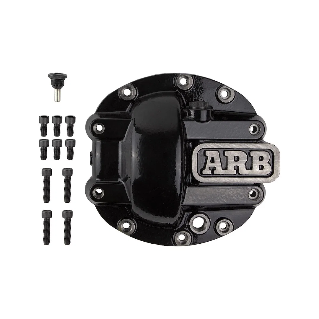 0750002B – ARB USA Differential Cover, DANA 30 10 Bolt Without Girdle With Fill Plug/ Dipstick With Drain Plug Black ...